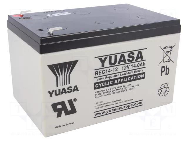 Re-battery: acid-lead; 12V; 14Ah; AGM; maintenance-free; 4.2kg YUASA ACCU-REC14-12/Y