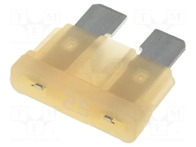 Fuse: fuse; 25A; 32VDC; automotive; 19mm; ATOF LITTELFUSE 0287025.PXCN