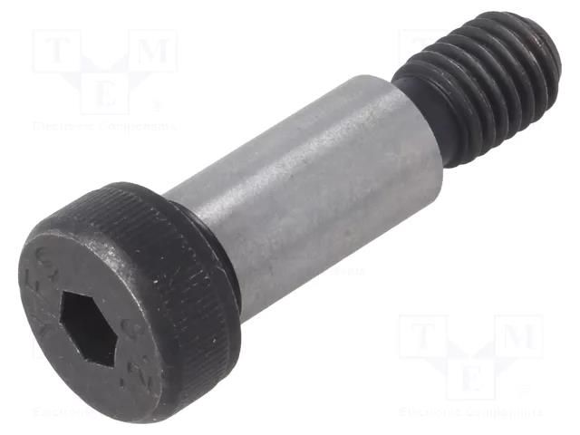Shoulder screw; steel; M10; 1.5; Thread len: 16mm; hex key; HEX 6mm ELESA+GANTER ISO7379-12-M10-25