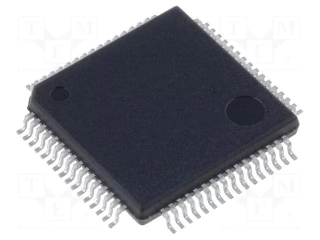IC: MSP430 microcontroller; LQFP64; Interface: JTAG,SPI,UART TEXAS INSTRUMENTS MSP430FE427IPM