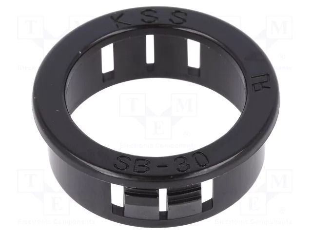 Grommet; Ømount.hole: 30.1mm; Øhole: 24.1mm; black KSS WIRING SB-30