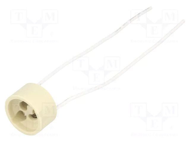 Lampholder: for halogen lamp; GU10; ceramics; Leads: cables; 150mm GOOBAY HAL-F-GU-10