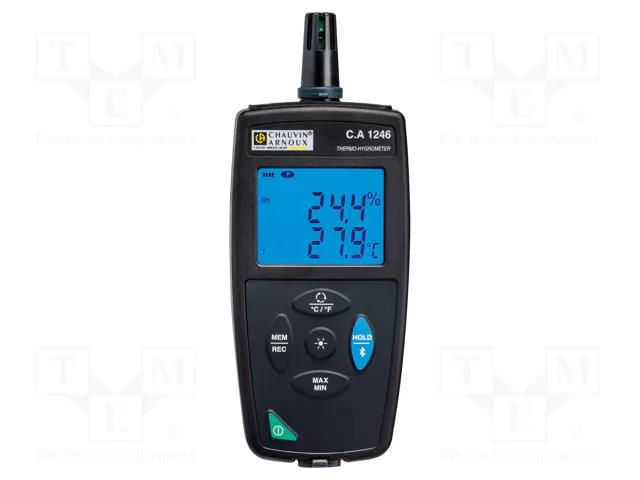 Thermo-hygrometer; LCD; -10÷60°C; 3÷98%RH; ±(0.5%+1digit); 0.1°C CHAUVIN ARNOUX CA-1246