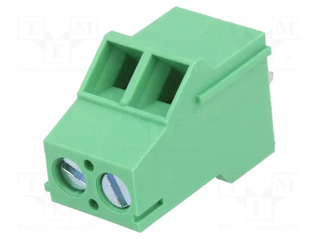 Connector: PCB terminal block; terminal; 18A; 250V; angled; tinned DEGSON ELECTRONICS DG504-5.08-02P