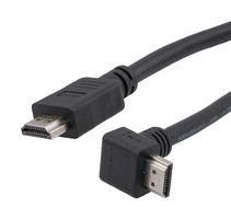 HDMI 2.1 CABLE, M/RA-UP-M, LSZH, BLK, 1.0M 52AK0515 HD21ZRAU-MM-BLK-1M