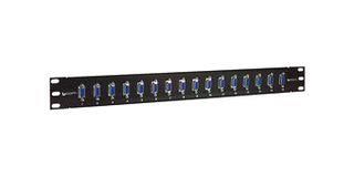 PATCH PANEL, DB9 F-F COUPLER, 16PORT, 1U PR175GB9FB