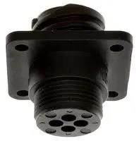 CIRCULAR CONNECTOR, RECEPTACLE, 23-7, PANEL 206227-6