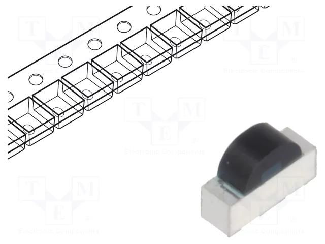 PIN IR photodiode; SMD; 920nm; 780÷1050nm; 150°; flat; black VISHAY VEMD10940F