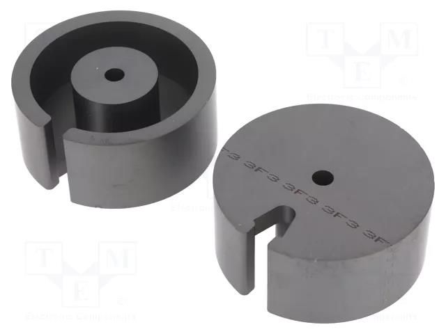 Core: ferrite; P; 3F3; 12350nH; 88200mm3; 717mm2; A: 15mm; B: 7.26mm FERROXCUBE P66/56-3F3