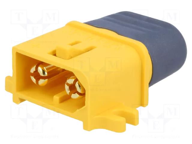 Connector: DC supply; plug; XT60; male; PIN: 2; for cable,holders AMASS XT60L-M