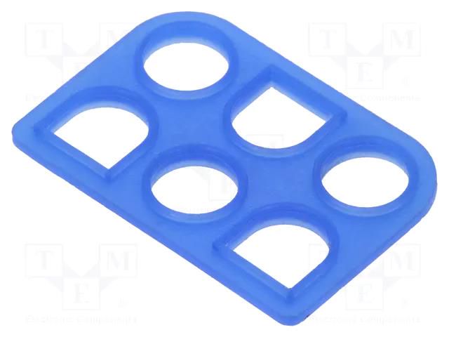 Profile gasket; Universal MATE-N-LOK; 6.35mm; PIN: 6; 2x3 TE Connectivity 794275-1