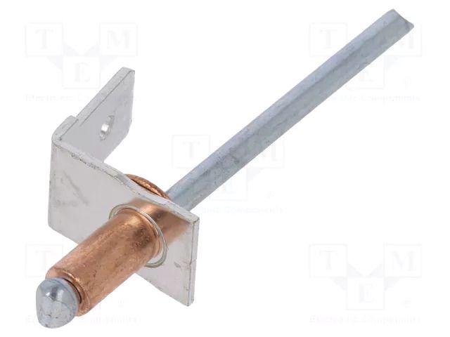 Terminal: flat; 6.3mm; 0.8mm; male; with copper rivet; riveted VOGT 387811.67