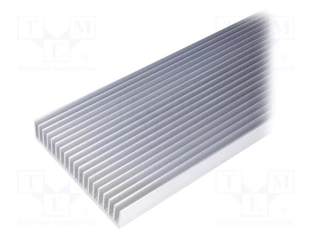 Heatsink: extruded; grilled; natural; L: 1000mm; W: 130mm; H: 25mm FISCHER ELEKTRONIK SK463/1000/AL