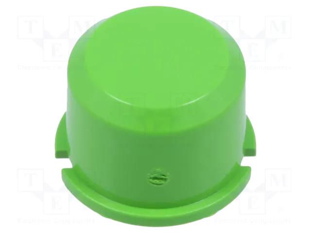 Button; round; green; Ø9.6mm; plastic MEC MEC1D02