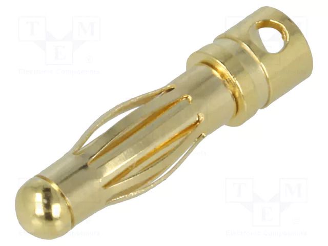 Connector: 4mm banana; plug; 32A; non-insulated; 0.55mΩ; 12AWG AMASS GC4010-M