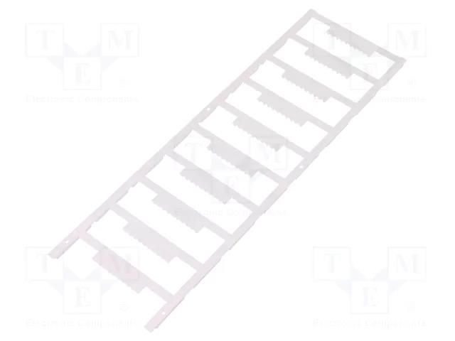 Marker; white; 5mm; Marking: for labelling by user WEIDMÜLLER DEK5/3.5MC