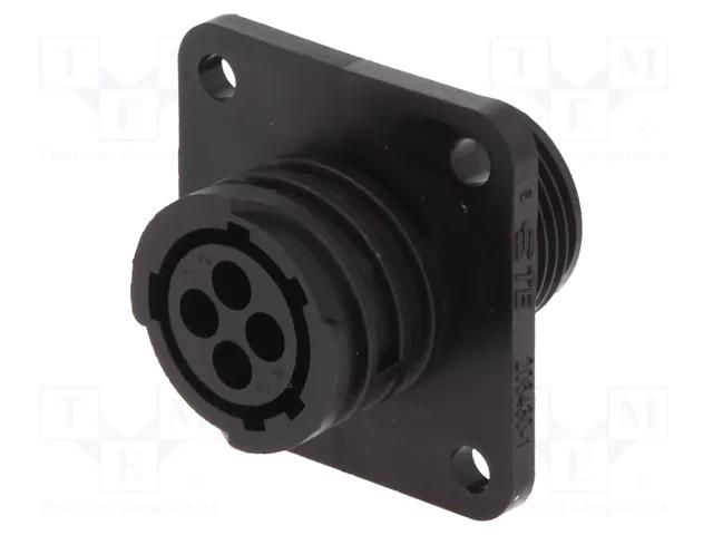 Connector: circular; socket; female; PIN: 4; w/o contacts; size 11 TE Connectivity CPC-206430-1