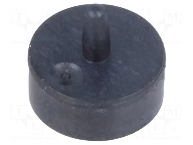 Button; 9.5mm; round; black MEC 3EL9.5