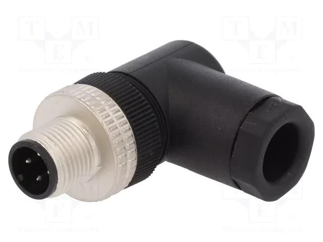 Connector: M12; plug; PIN: 4; male; A code-DeviceNet / CANopen HIRSCHMANN ELWIST4012PG9