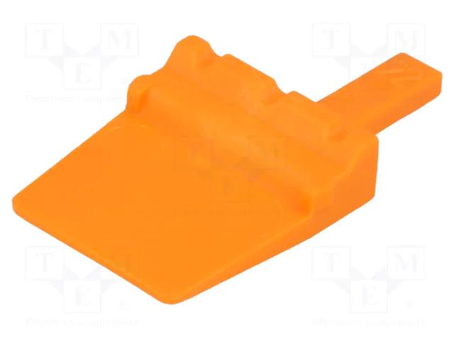 Secondary lock; male; PIN: 3; orange; DTM DEUTSCH WM3P