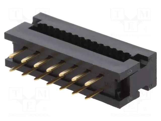 Connector: IDC; PIN: 14; 1A; 30V; IDC,THT; for ribbon cable; 2.54mm AMPHENOL COMMUNICATIONS SOLUTIONS T8061400001NEU