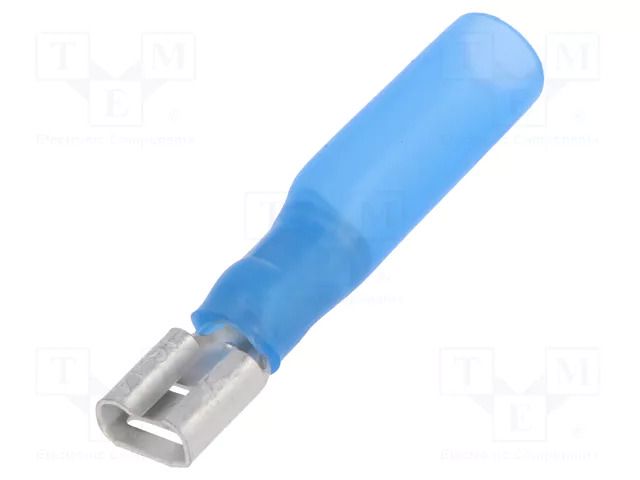 Terminal: flat; 6.3mm; 0.8mm; female; 1.5÷2.5mm2; crimped; blue NINIGI ST-005/B-T