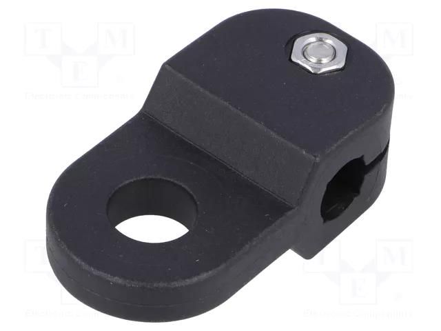 Holder; polyamide; Mount.hole diam: 12.5mm; D: 10mm; S: 8mm ELESA+GANTER MSX.56-TA-8-10