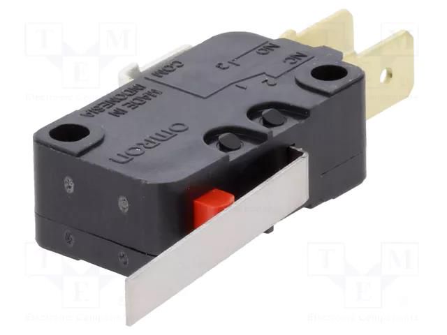 Microswitch SNAP ACTION; 16A/250VAC; 10A/30VDC; with lever; SPDT OMRON Electronic Components D3V-162-1C4