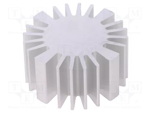 Heatsink; LED; Ø: 50mm; H: 25mm FISCHER ELEKTRONIK SK57725AL
