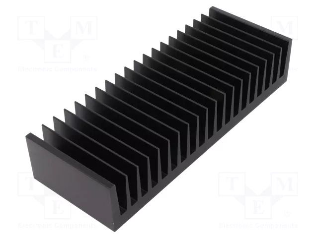 Heatsink: extruded; grilled; black; L: 75mm; W: 200mm; H: 40mm; 1.1K/W FISCHER ELEKTRONIK SK47/75/SA