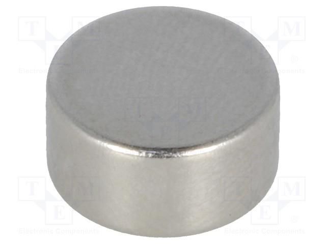 Magnet: permanent; neodymium; NdFeB; Ø10x5mm; 350mT ASSEMTECH MMSN10/5