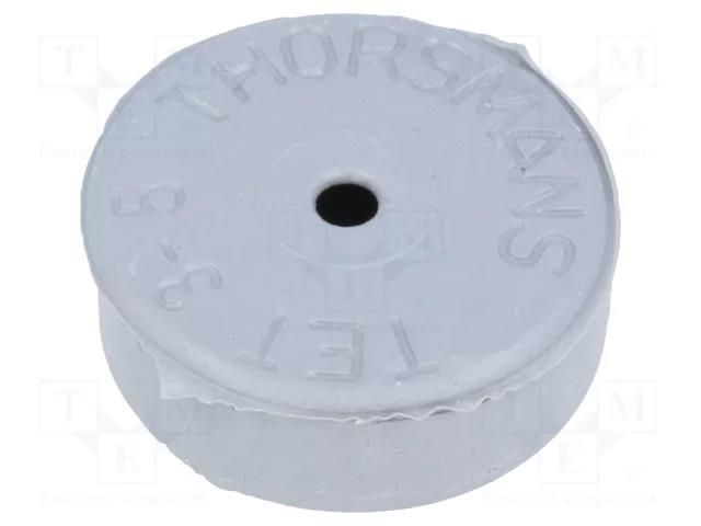 Grommet; with bulkhead; Ømount.hole: 13mm; EPDM; grey; Size: M12 SCHNEIDER ELECTRIC IMT36179