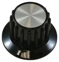 RIBBED KNOB WITH LINE INDICATOR, 6.35MM PKA90B1/4.