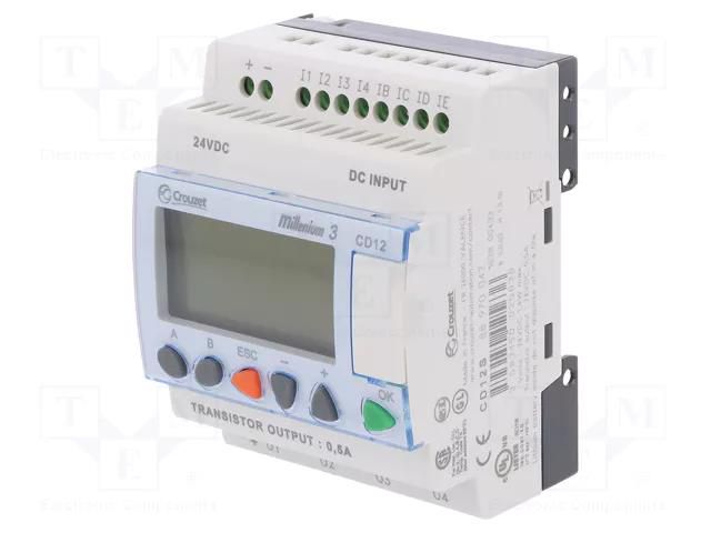 Programmable relay; IN: 8; OUT: 4; Millenium 3 Essential; IP20 CROUZET CROUZET-88970042