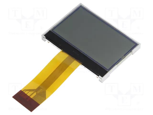 Display: LCD; graphical; 128x64; FSTN Positive; 55.2x39.8x5mm; LED POWERTIP PE12864WRF-055-H-Q