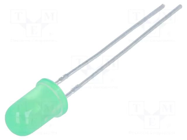LED; green; 5mm; 15÷30mcd; 30°; Front: convex; 2.2÷2.5VDC KINGBRIGHT ELECTRONIC L-53GDLK