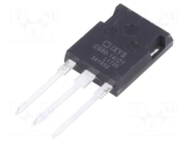 Thyristor; 1.4kV; Ifmax: 75A; 60A; Igt: 200mA; ISOPLUS247™; THT; tube IXYS CS60-14IO1