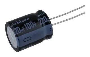 ALUMINUM ELECTROLYTIC CAPACITOR, 220UF, 100V, 20%, RADIAL UHE2A221MHD6TN