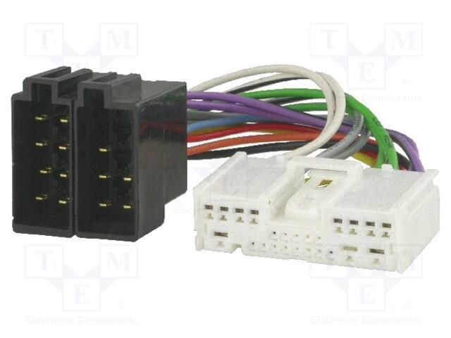 Connector; radio,ISO; Mazda; PIN: 24 4CARMEDIA ZRS-128