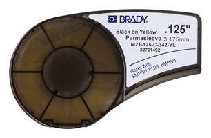 WIRE MARKER SLEEVE, HEAT SHRINK, 6MM W, BLACK/YELLOW M21-125-C-342-YL.