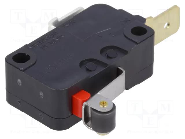 Microswitch SNAP ACTION; 16A/250VAC; 10A/30VDC; SPST-NC; Pos: 2 OMRON Electronic Components D3V-165-2C4