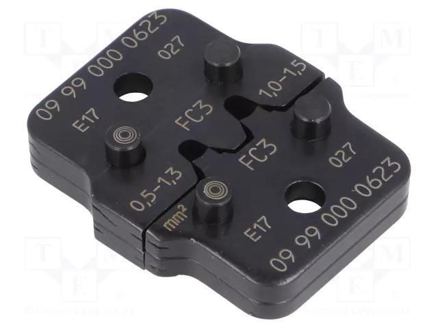 Crimping jaws; FC3 contacts; 0.5÷1.5mm2 HARTING 09990000623