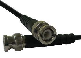 RF COAX CABLE, RG58, BNC PLUG, 1M, BLACK 115101-19-M1.00.