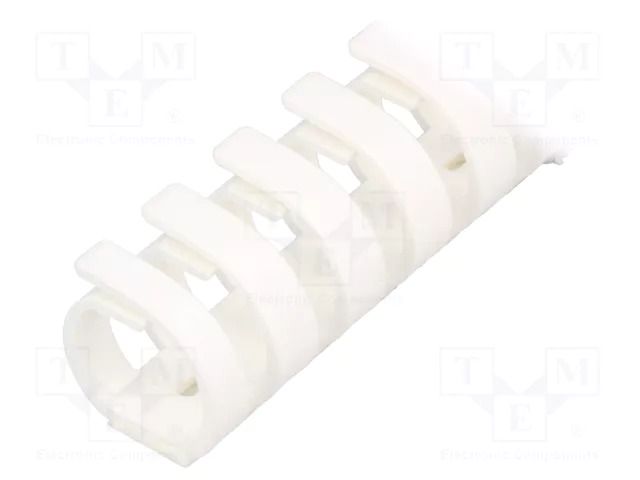 Wiring duct; white; polypropylene; UL94V-0; L: 0.5m; flexible HELLERMANNTYTON FLEX20SK