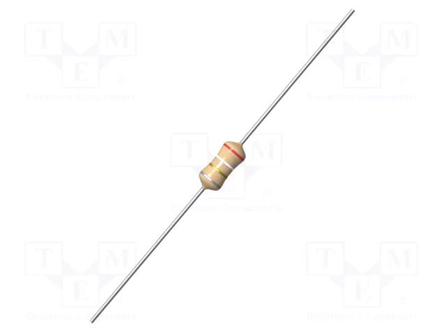 Inductor: wire; THT; 47uH; 0.8A; 0.5Ω; ±5%; Ø5.8x12.8mm; Leads: axial FASTRON HBCC-470J-02