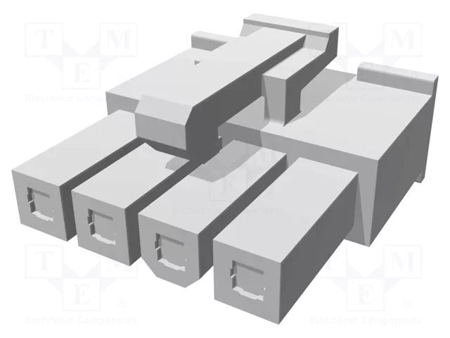 Connector: wire-wire/PCB; plug; female; PIN: 4; Mini-Fit Jr; 600V MOLEX MX-39-01-4041