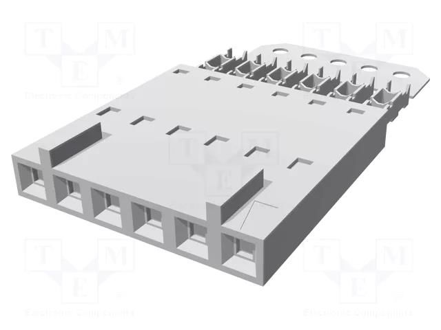 Connector: wire-wire/PCB; plug; female; SL; 2.54mm; PIN: 6; IDC; 3A MOLEX MX-14-56-2062