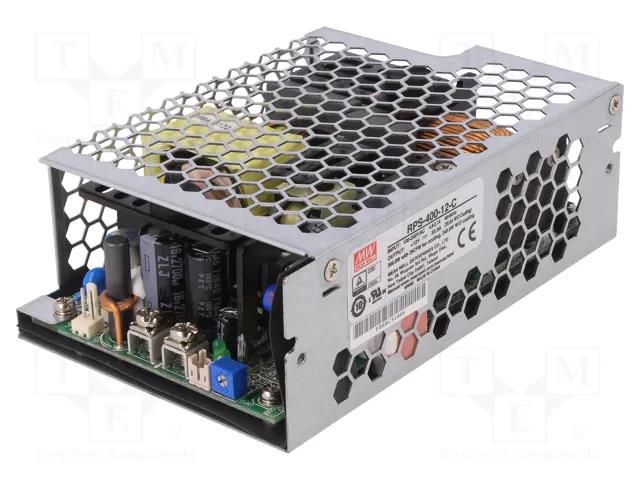 Power supply: switching; open; 400W; 113÷370VDC; 80÷264VAC; OUT: 1 MEAN WELL RPS-400-12-C