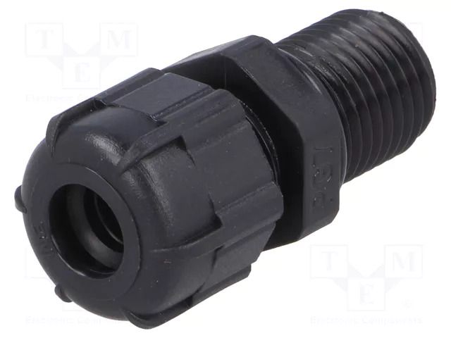 Cable gland; with long thread; PG7; IP68; polyamide; black BM GROUP BM4007LN