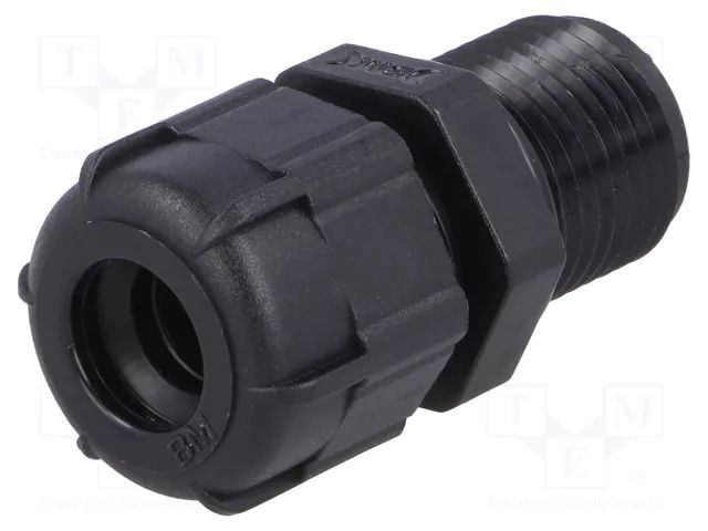 Cable gland; with long thread; PG9; IP68; polyamide; black BM GROUP BM4009LN
